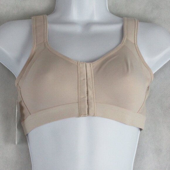 Leonisa Women's Back Support Posture Corrector Wire Free Bra, Light Beige, 32B - Picture 1 of 8